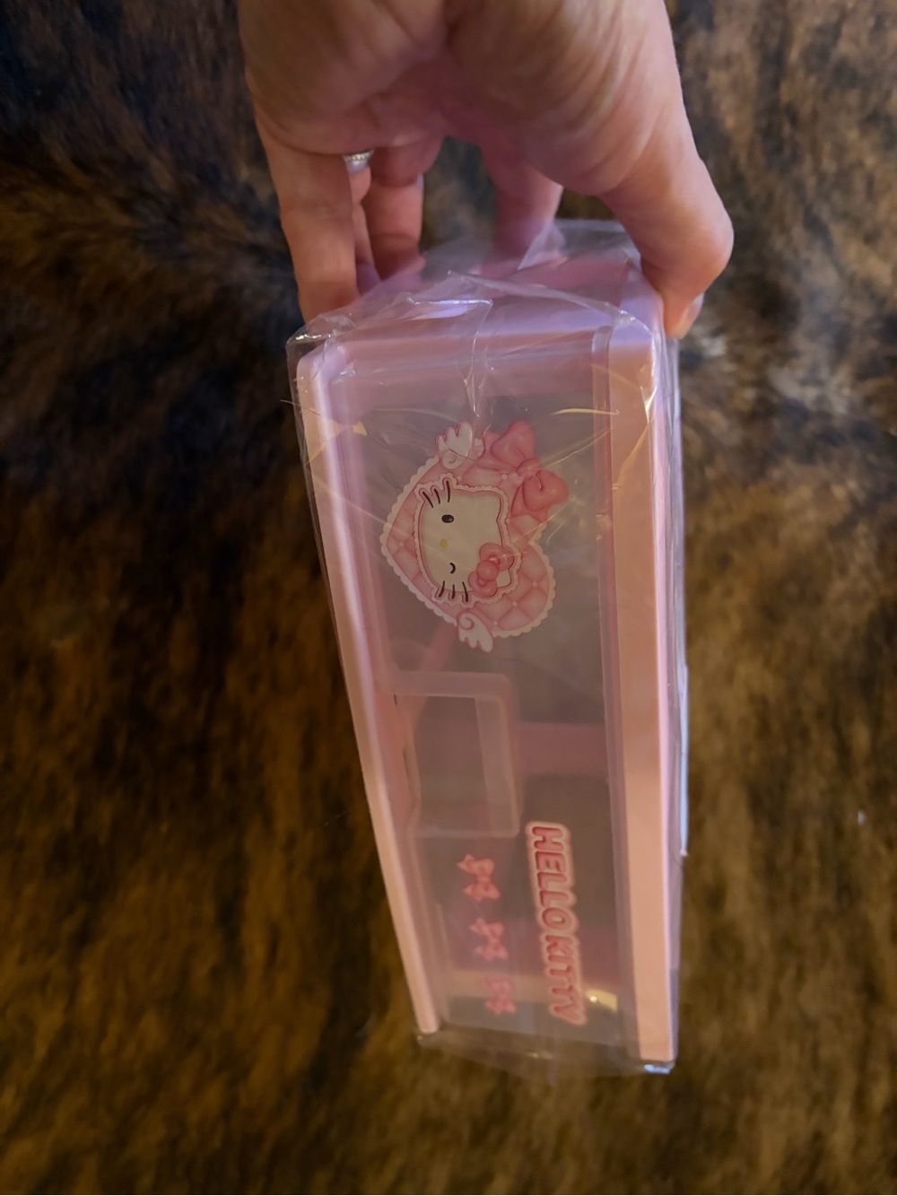 Hello Kitty Light Pink Storage Case with Character Graphic